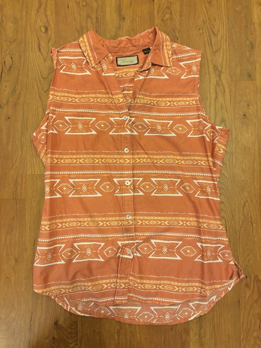 Legacy Falls For Her Western Pink Size Large Button Up Vest